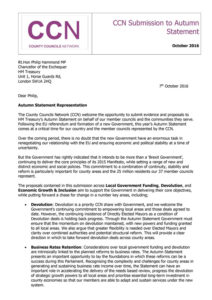 County Councils Network - Autumn Statement Submission